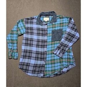 American Eagle‎ AE Lounge Plaid Flannel Shirt Women's Multicolor Small Y2K